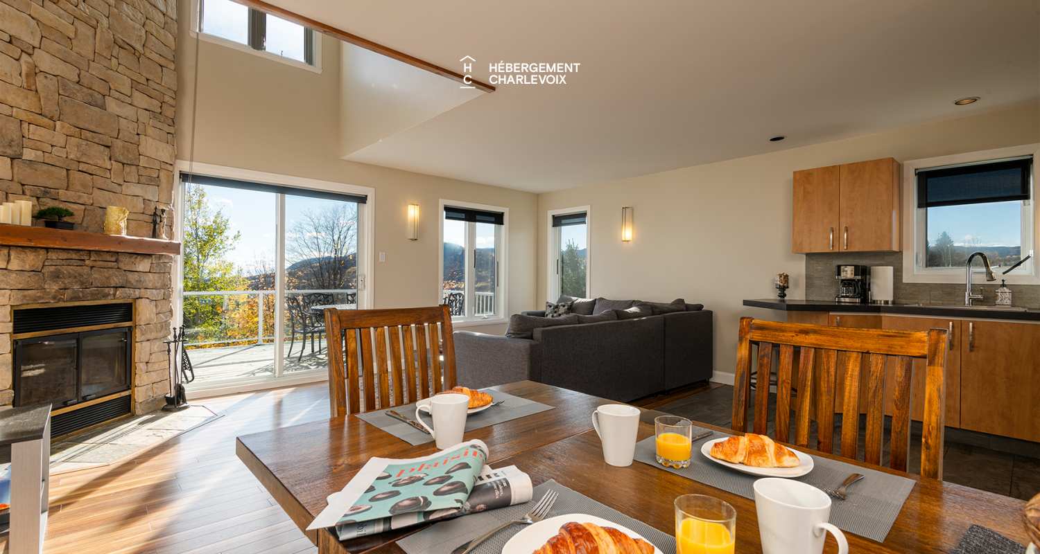 VER-1 ( haut) - Moments for relaxation in front of the stone fireplace